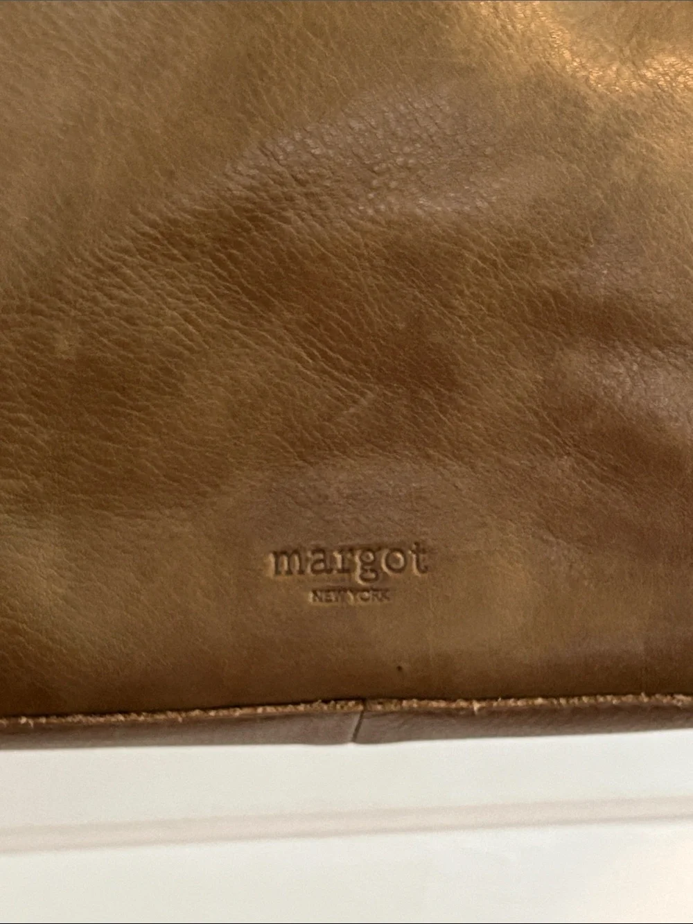 margot Olive Brown Leather Satchel Crossbody